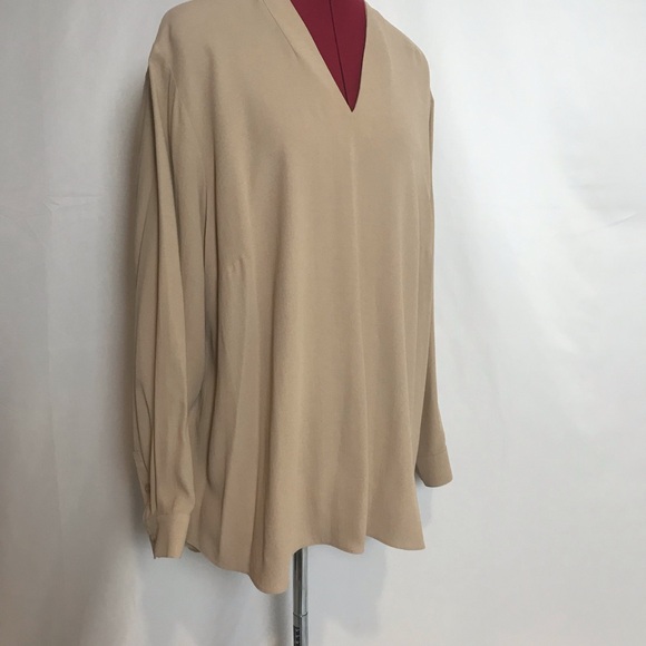 Eileen Fisher Tan Blouse - Picture 3 of 16